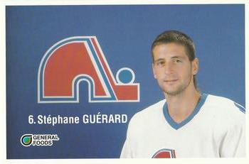 1989-90 General Foods Quebec Nordiques #NNO Stephane Guerard Front