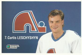 1989-90 General Foods Quebec Nordiques #NNO Curtis Leschyshyn Front