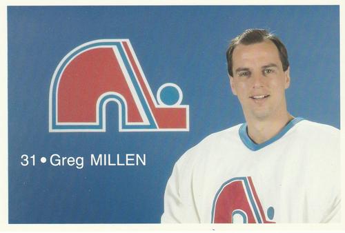 1989-90 Quebec Nordiques #NNO Greg Millen Front
