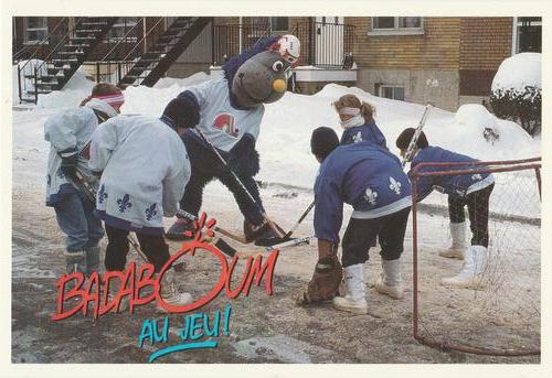 1989-90 Quebec Nordiques #NNO Badaboum Front