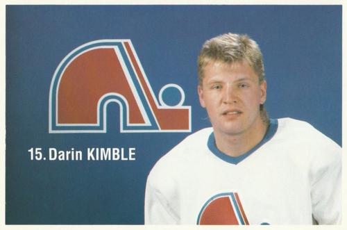 1989-90 Quebec Nordiques #NNO Darin Kimble Front