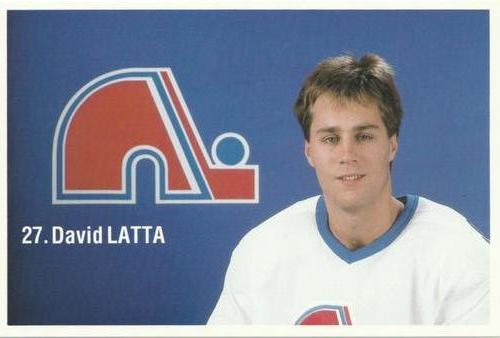 1989-90 Quebec Nordiques #NNO David Latta Front