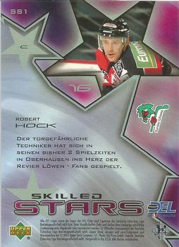 2001-02 Upper Deck DEL (German) - Skilled Stars #SS1 Robert Hock Back