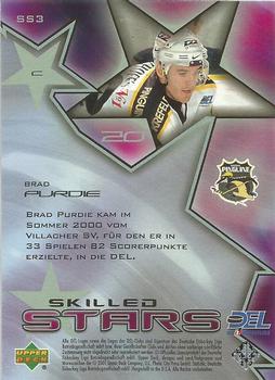 2001-02 Upper Deck DEL (German) - Skilled Stars #SS3 Brad Purdie Back
