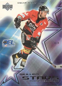 2001-02 Upper Deck DEL (German) - Skilled Stars #SS5 Oscar Ackeström Front