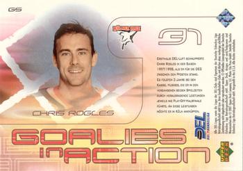 2001-02 Upper Deck DEL (German) - Goalies in Action #G5 Chris Rogles Back