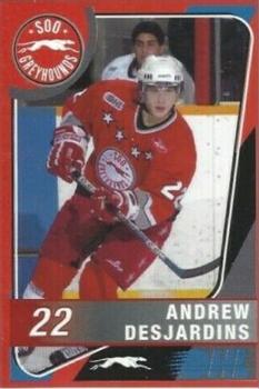 2004-05 Sault Ste. Marie Greyhounds (OHL) #NNO Andrew Desjardins Front