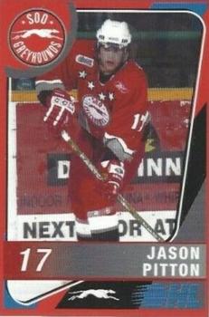 2004-05 Sault Ste. Marie Greyhounds (OHL) #NNO Jason Pitton Front