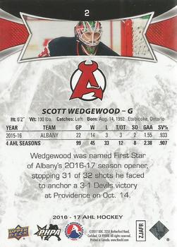 2016-17 Upper Deck AHL - Red #2 Scott Wedgewood Back