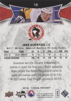 2016-17 Upper Deck AHL - Red #12 Jake Guentzel Back