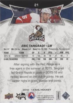 2016-17 Upper Deck AHL - Red #21 Eric Tangradi Back