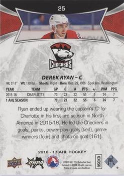 2016-17 Upper Deck AHL - Red #25 Derek Ryan Back
