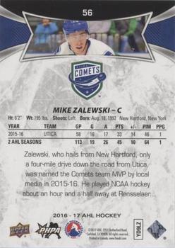 2016-17 Upper Deck AHL - Red #56 Mike Zalewski Back