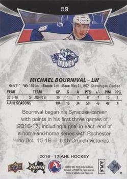 2016-17 Upper Deck AHL - Red #59 Michael Bournival Back