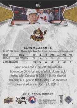 2016-17 Upper Deck AHL - Red #68 Curtis Lazar Back