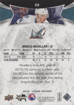 2016-17 Upper Deck AHL - Red #69 Mirco Mueller Back