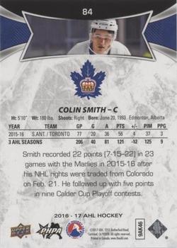 2016-17 Upper Deck AHL - Red #84 Colin Smith Back