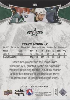 2016-17 Upper Deck AHL - Red #89 Travis Morin Back