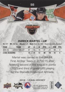 2016-17 Upper Deck AHL - Red #98 Danick Martel Back