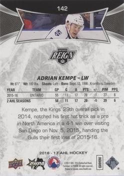 2016-17 Upper Deck AHL - Red #142 Adrian Kempe Back