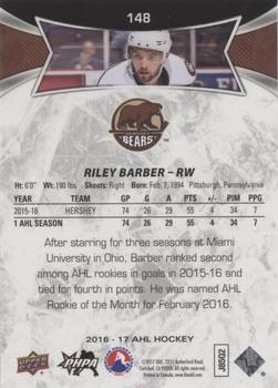2016-17 Upper Deck AHL - Red #148 Riley Barber Back