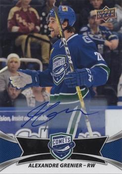 2016-17 Upper Deck AHL - Autographs #82 Alexandre Grenier Front