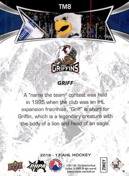 2016-17 Upper Deck AHL - Team Mascots #TM8 Griff Back