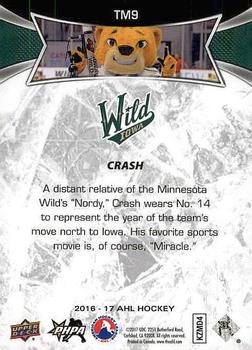 2016-17 Upper Deck AHL - Team Mascots #TM9 Crash Back