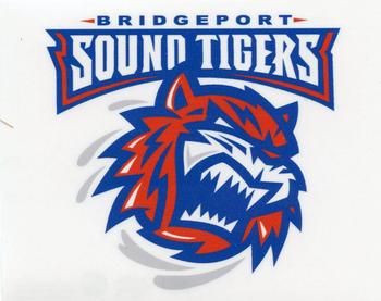 2016-17 Upper Deck AHL - Wordmark Logo Window Cling Box Topper #NNO Bridgeport Sound Tigers Front