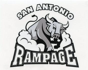 2016-17 Upper Deck AHL - Wordmark Logo Window Cling Box Topper #NNO San Antonio Rampage Front
