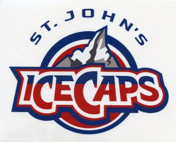 2016-17 Upper Deck AHL - Wordmark Logo Window Cling Box Topper #NNO St. John's IceCaps Front