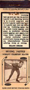 1934-36 Diamond Matchbooks (Tan 2) #NNO Irving Jaffee Front
