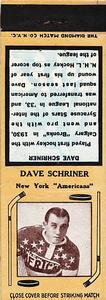 1934-36 Diamond Matchbooks (Tan 2) #NNO Sweeney Schriner Front