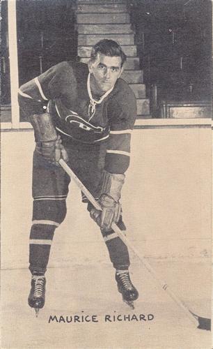 1948-52 Exhibits Canadian #NNO Maurice Richard Front