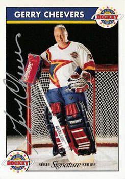 1994-95 Zellers Masters of Hockey - Signature Series Blue #NNO Gerry Cheevers Front