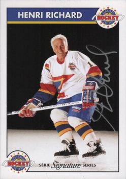 1994-95 Zellers Masters of Hockey - Signature Series Blue #NNO Henri Richard Front