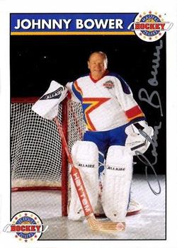 1992-93 Zellers Masters of Hockey - Signature Series #NNO Johnny Bower Front