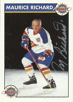 1992-93 Zellers Masters of Hockey - Signature Series #NNO Maurice Richard Front