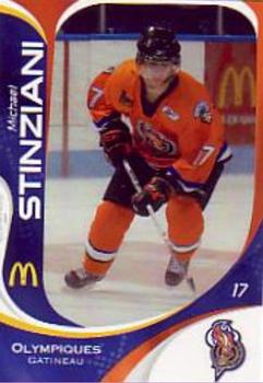 2007-08 Extreme Gatineau Olympiques (QMJHL) #11 Michael Stinziani Front