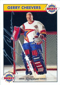 1994-95 Zellers Masters of Hockey - Signature Series Yellow #NNO Gerry Cheevers Front