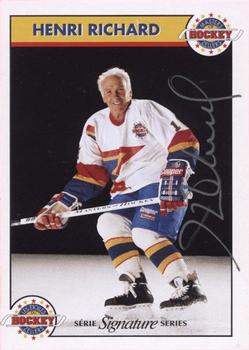 1994-95 Zellers Masters of Hockey - Signature Series Yellow #NNO Henri Richard Front