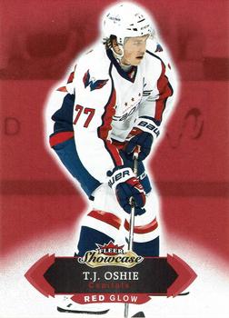 2016-17 Fleer Showcase - Red Glow #29 T.J. Oshie Front