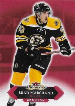 2016-17 Fleer Showcase - Red Glow #80 Brad Marchand Front