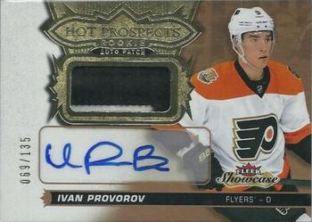 2016-17 Fleer Showcase - Hot Prospects Autograph Patch #159 Ivan Provorov Front