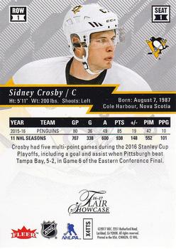 2016-17 Fleer Showcase - Flair Showcase #1 Sidney Crosby Back