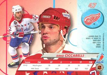 2016-17 Fleer Showcase - 25th Anniversary Stamped 1992-93 Ultra Buyback #47 Dino Ciccarelli Back