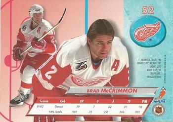 2016-17 Fleer Showcase - 25th Anniversary Stamped 1992-93 Ultra Buyback #52 Brad McCrimmon Back