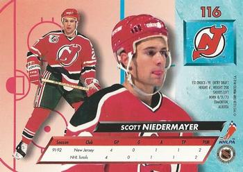 2016-17 Fleer Showcase - 25th Anniversary Stamped 1992-93 Ultra Buyback #116 Scott Niedermayer Back