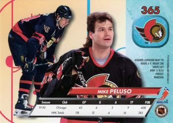 2016-17 Fleer Showcase - 25th Anniversary Stamped 1992-93 Ultra Buyback #365 Mike Peluso Back