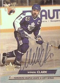2016-17 Fleer Showcase - 25th Anniversary Stamped 1992-93 Ultra Buyback Autograph #208 Wendel Clark Front